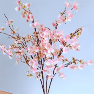 Artificial Pink Plum Blossom Branches