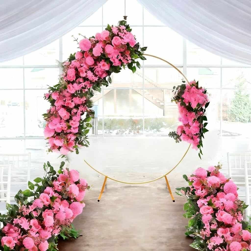 artificial-flower-Red-rose-floral-row-for-wedding-aisle-decor-arch