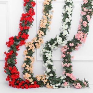 artificial rose garland